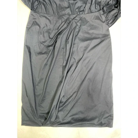 MaxMara Navy Long Sleeve Tie Front‎ Shirt Dress IT42
